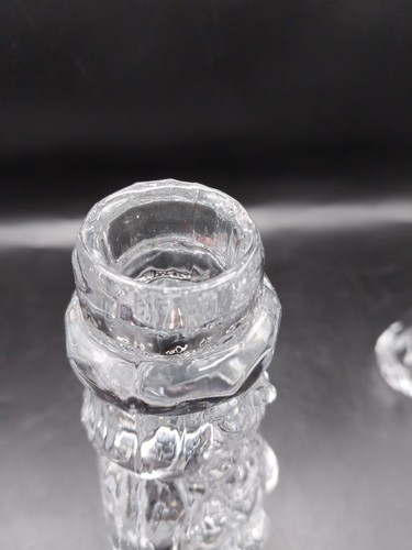 2 Princess House Old World Santa Claus Crystal Candlestick Holders Christmas 8” - Picture 14 of 14