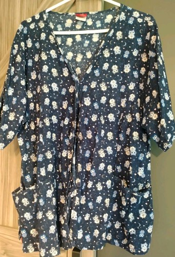 Dickies Button Front Nurse Uniform Top Size Large - Picture 2 of 7