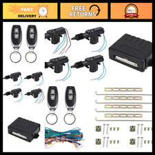 4 Doors Central Locking System for 12V Vehicles - Auto Security Kit, Keyless Ent