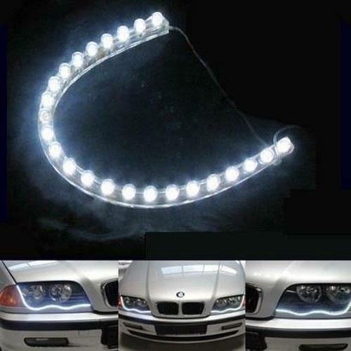 Band LED Flexibel Weiß Scheinwerfer Tagfahrlicht Tagaktiv Xenon Wasserdicht 12V - Bild 3 von 6