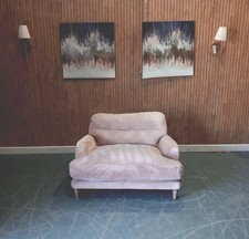 Loaf sugarbum love seat arm chair pink clever velvet