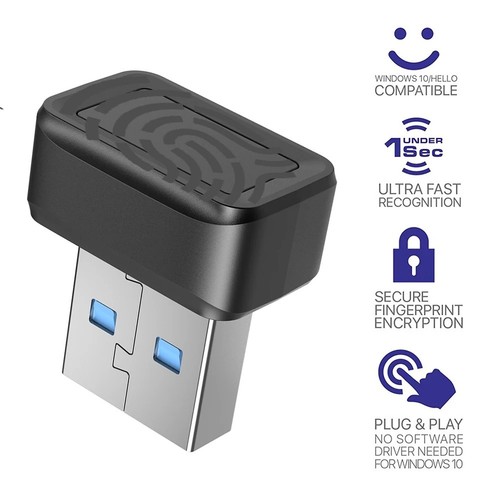 Clé à Empreintes Digitales USB FIDO U2F Serrure de Sécurité Rapide 4076 - Photo 7/10