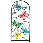 Colorful Butterfly Trellis Metal Garden Stake, 30"H