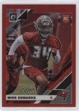 2019 Panini Donruss Optic Rookies Red Prizm 78/99 Mike Edwards #136 9cf