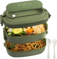 Lunchbox 2 Etagen - 1550Ml Brotdose FüR Erwachsene - Lunch Box Mit 3 FäChern Und