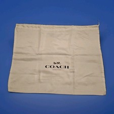 COACH NY Silky Ivory Storage Dustbag Cover L 19" x 15" Drawstring
