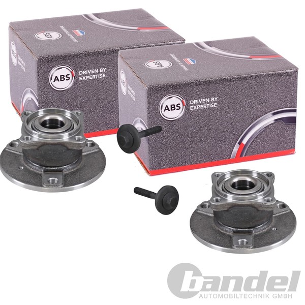 2X A.B.S. Radlager/Radnabe Mit ABS-RING Hinten Passend FüR Smart Fortwo | 201140-image