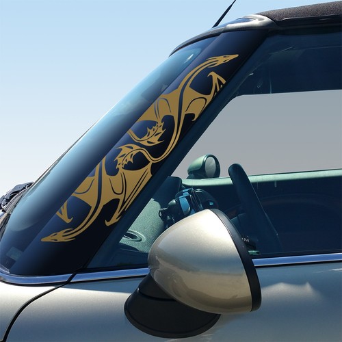 Dragon A Pillar Graphics - Set of 2 Decals for MINI Cooper 1st 2nd 3rd Gen - Picture 12 of 27