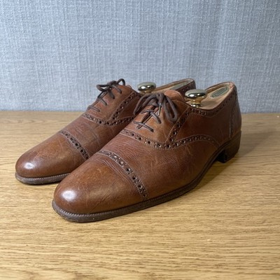 Neiman Marcus Brown Cap Toe Oxford Mens Size 9.5 M With Shoe 