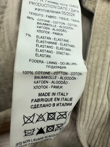 Marco Pescarolo Baumwollmischung Cordhose Caracciolo Chinohose taupe mit - Bild 6 von 11