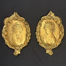 Pair of Rococo/Victorian Style Wall Plaques