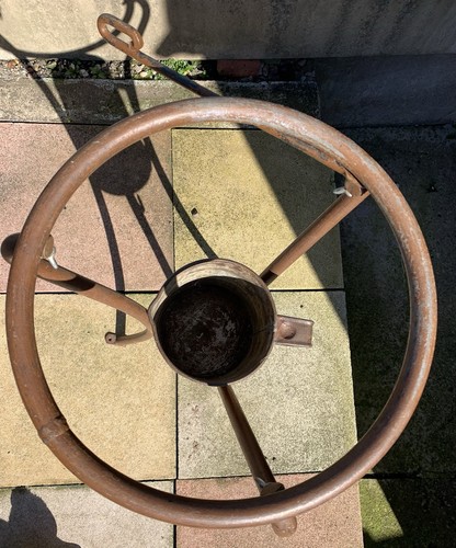 Vintage Army Officers Wash Stand + Basin 1953 London Rare Iron Display Prop - Bild 4 von 13
