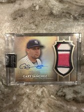 Gary Sanchez 2017 Topps Dynasty Gold Autograph Patch Relic #5/5