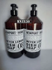 *2* 946 ML Newport + Home ~ Meyer Lemon Essential Oil Dish Soap Wash USA Made 🍋