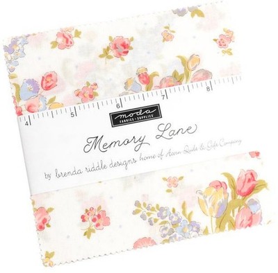 Memory Lane Moda Charm Pack 42 100% Cotton 5'' Precut Fabric Squares
