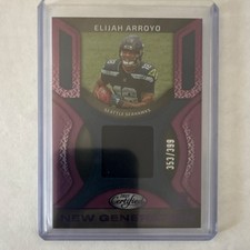 Panini Certified Elijah Arroyo New Gen Mirror Purple /399 Seahawks RC MEM