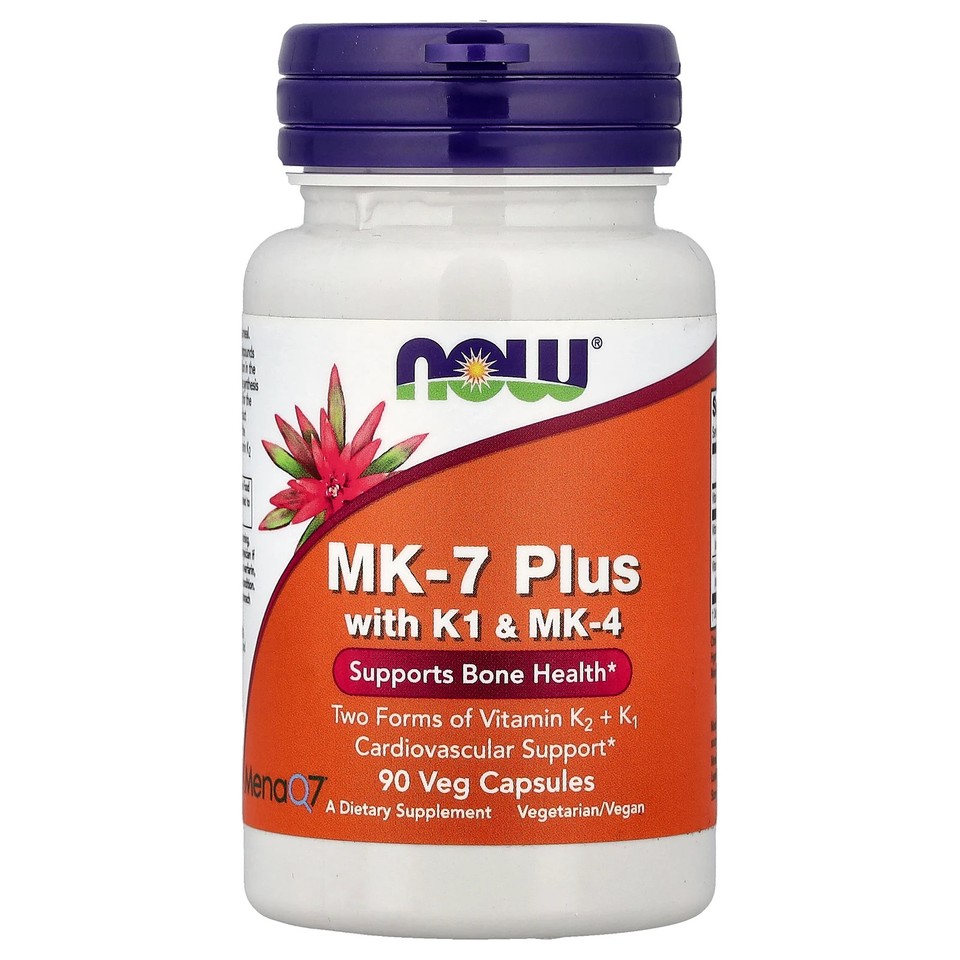 MK-7 Plus with K1 & MK-4, 90 Veg Capsules