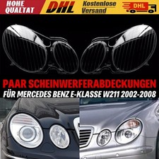 Links+Rechts Scheinwerferglas Streuscheibe Linse F&uuml;r Mercedes W211 02~08 Klar