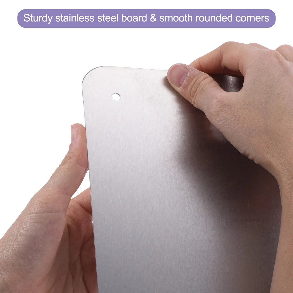 17.5x11.5" Magnetic Board Magnet Board Magnetic Wall Bulletin Board Silver Foto 3 de 4