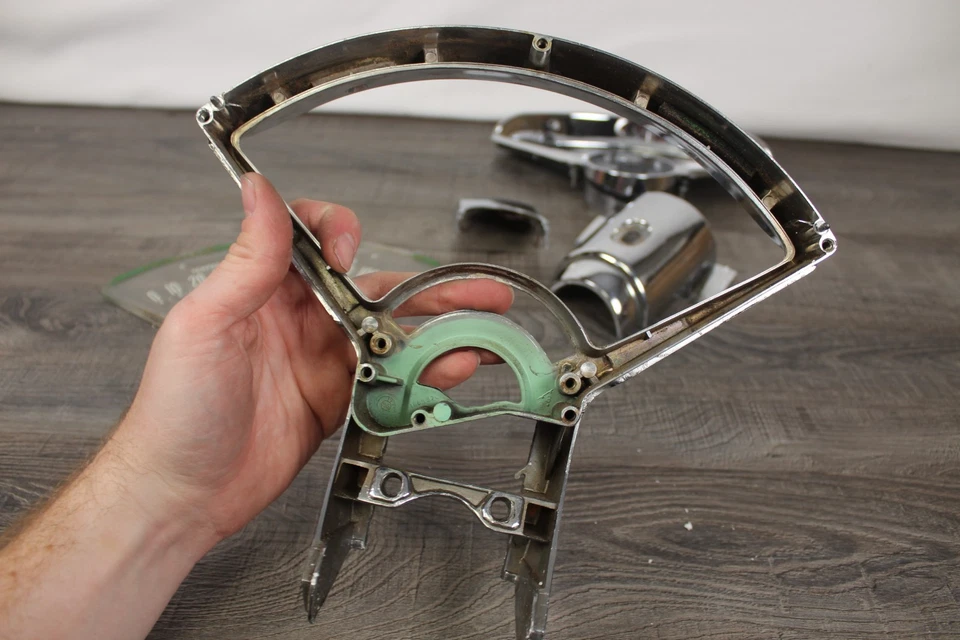 Parts 1955 1956 CHEVROLET CHEVY BEL AIR DASH SPEAKER Speedometer GRILL BEZEL - Image 4 of 4