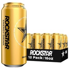 Rockstar Energy Drink Throwback Edition O.g. 16 Fl Oz Pack Of 12