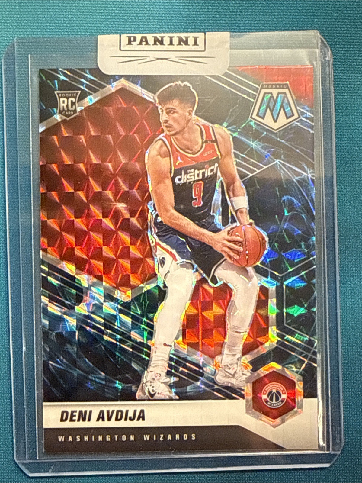 2020-21 Panini Mosaic Deni Avdija #217 Rookie RC Genesis Prizm Case Hit SSP
