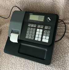 Casio SE-G1 Electronic Cash Register Black Shop Till Register 1 Key Working