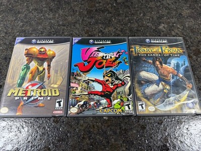 GameCube Bundle Metroid Prime Viewtiful Joe Prince Persia UNTESTED