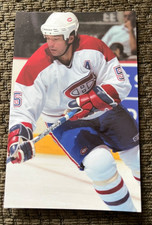 Postal de hockey Stephane Quintal 2002-03 Montreal Canadiens