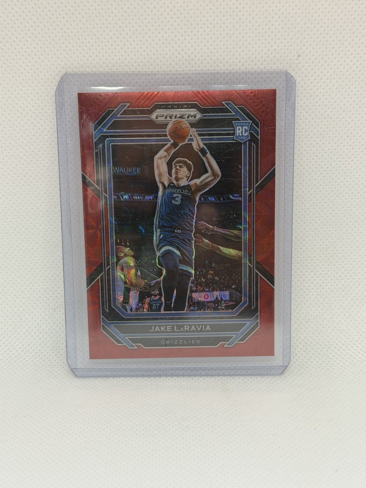 2022-23 Panini Prizm Choice Red /88 Jake LaRavia #244 Grizzlies (RC)