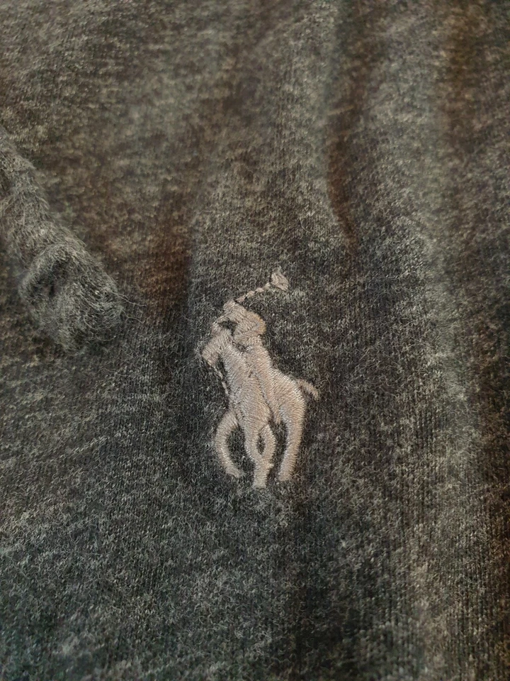 Polo Ralph Lauren Hoodie Shirt Mens 2XB Charcoal Gray Pullover Lightweight Pony - Image 3 of 4