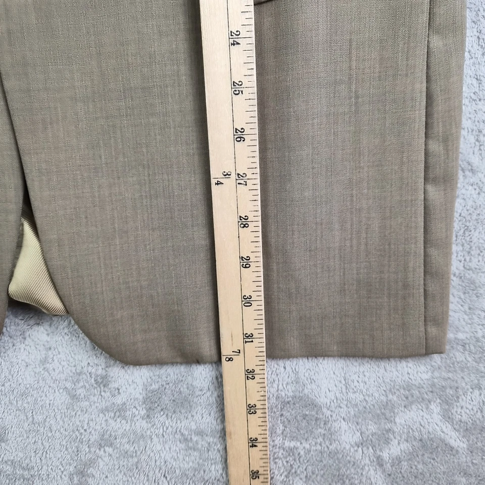 Burberry London Traje Blazer Pantalones Hombres 40R Verde Oliva Lana 3 Botones Calce Clásico Foto 4 de 4