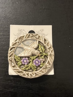 Susan Clarke Originals Flying Bird art Stone Button