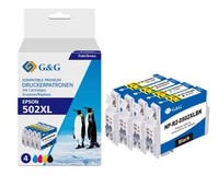 G&G 16433 G&G Xl Druckerpatrone 4Er Set FüR Epson 502XL Kompatibel