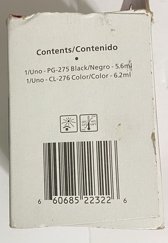 Canon PG-275/CL-276 Value Pack - Black/Color (4988C005) NEW Open Box - Picture 2 of 4
