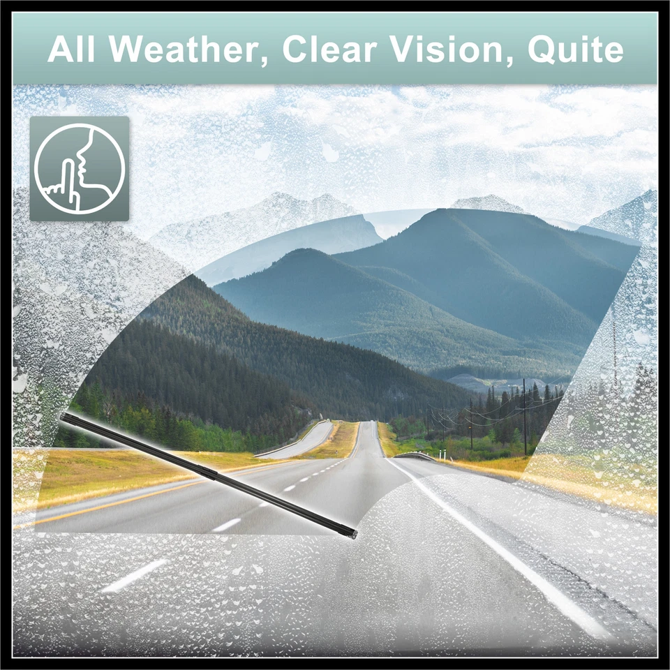 Juego de 2 escobillas limpiaparabrisas delanteras de 13"+13" para Jeep Wrangler YJ TJ Foto 2 de 4