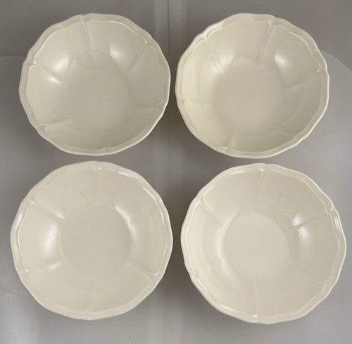 Wedgwood China QUEENS PLAIN 6 1/4" Coupe Cereal Oatmeal Bowls Set of 4
