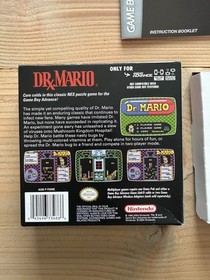 Dr Mario NES Classics Nintendo Game Boy Gameboy Advance CIB Top Zustand