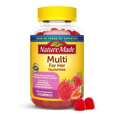 Nature Made Multivitamin For Women,  70 Multi Vitamin Gummies, 35 Day Supply