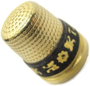 Golden Glory Thimble - Sew Like Royalty!
