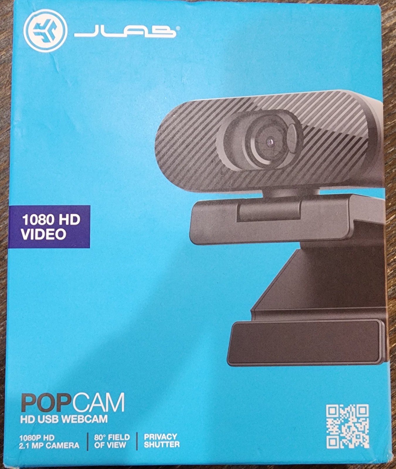 JLAB HD USB Webcam Popcam 1080 HD Video B41