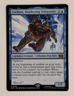 x1 Lockjaw, Slobbering Teleporter R MTG Commander: Marvel Super Heroes M/NM, Eng
