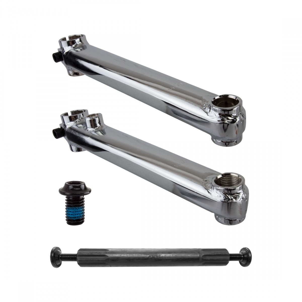 SE Bikes Rad Series 175mm Chromoly BMX Crankset with 19mm Spindle & BB Axle