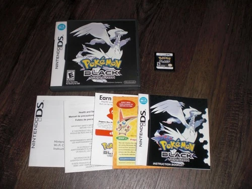 Pokemon Black Version 1 AUTHENTIC GENUINE Nintendo DS 3DS 2DS XL COMPLETE CIB