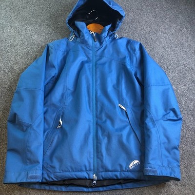 GoLite Jacket Womens Small Blue Full Zip Castle Peek Shell Hooded Rain