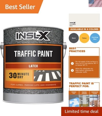 Reflective White Traffic Marking Paint, 1 Gal - Perfect for Concrete & Asphalt