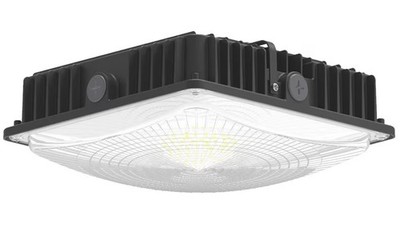 LED Canopy Light Fixture,HID/HPS Replacement,9.5'' x 9.5'',LED-5700K, AC100-277