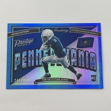 Jahan Dotson 2022 Panini Prestige #SG-12 Rookie Blue Seasons Greetings /299 (RC)