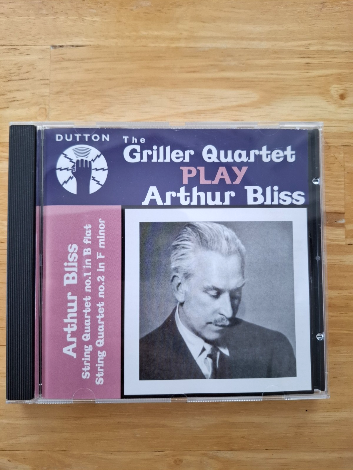 The Griller Quartet Play Arthur Bliss CD: Dutton CDBP 9780