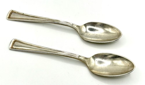 Juego de 2 cucharas de recuerdo vintage de plato de plata Nastraus Hotel coleccionables - Imagen 2 de 5